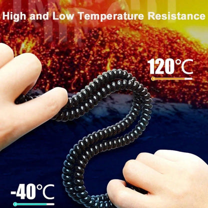 0.5m Spiral Cable Sleeve Protector - Heat Resistant Universal For Electric Scooters/Bicycles