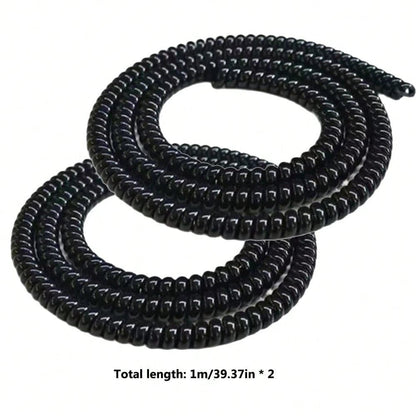 0.5m Spiral Cable Sleeve Protector - Heat Resistant Universal For Electric Scooters/Bicycles