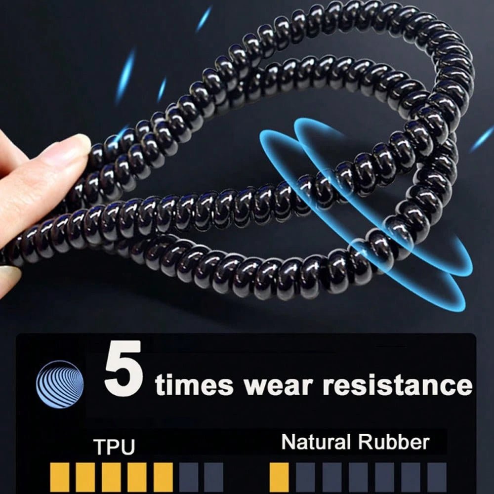 0.5m Spiral Cable Sleeve Protector - Heat Resistant Universal For Electric Scooters/Bicycles