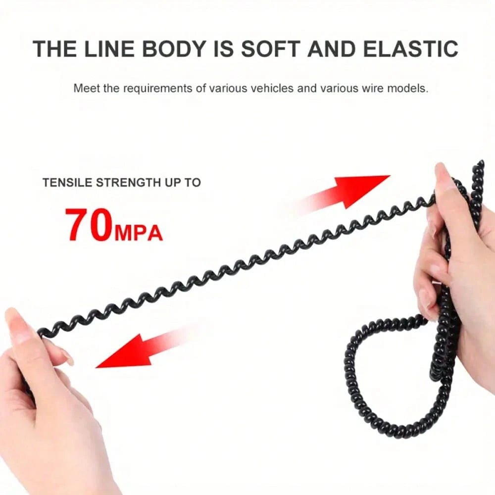 0.5m Spiral Cable Sleeve Protector - Heat Resistant Universal For Electric Scooters/Bicycles