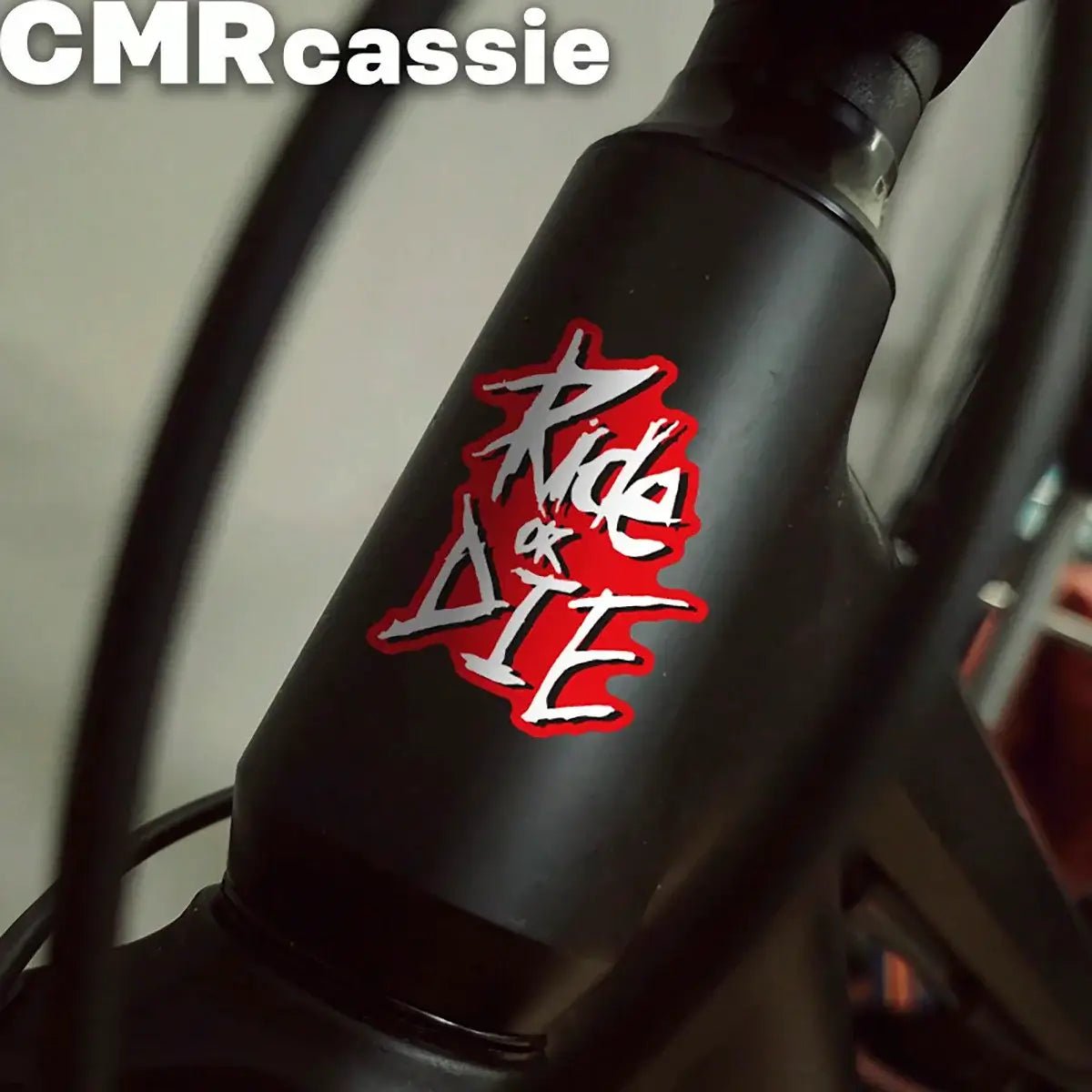 1 Set Bicycle Frame Stickers, "Ride Or Die" Top Tube Decals, Suitable For Mountain Bike Frame Decoration, Bicycle, Car, Motorcycle Accessories