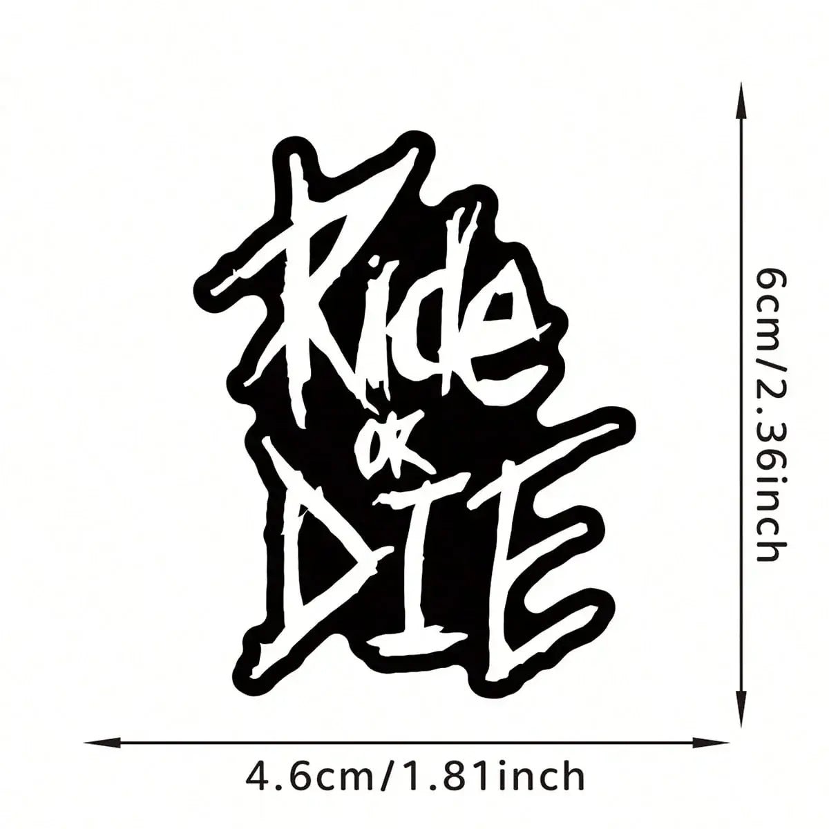 1 Set Bicycle Frame Stickers, "Ride Or Die" Top Tube Decals, Suitable For Mountain Bike Frame Decoration, Bicycle, Car, Motorcycle Accessories