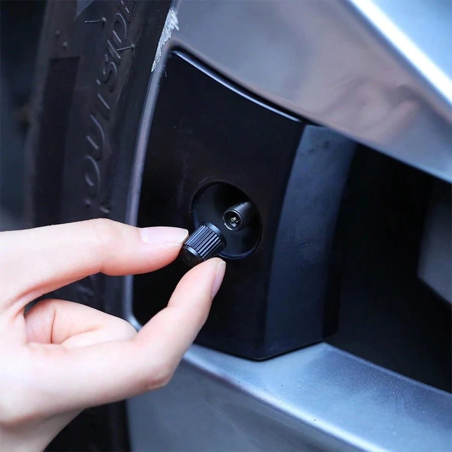 10/20 Tire Valve Caps, Universal Dust Caps - Black Steam Caps - For Car Tires, Bicycles, Bikes, Motorcycles,Escooters