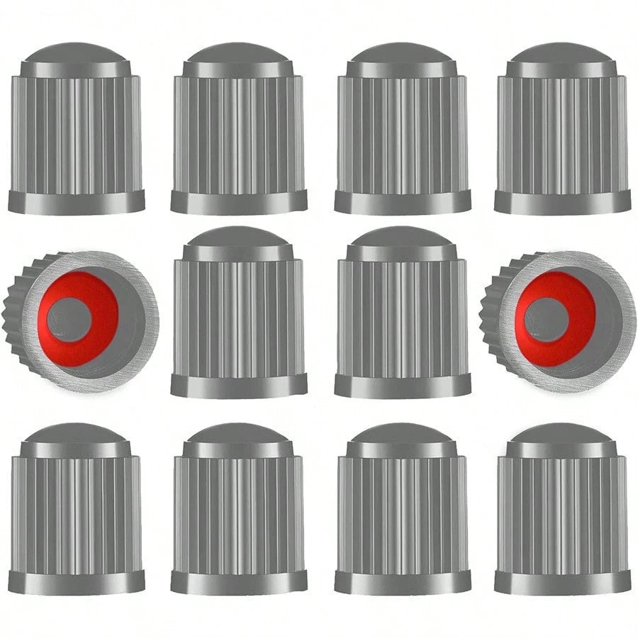 10/20 Tire Valve Caps, Universal Dust Caps - Black Steam Caps - For Car Tires, Bicycles, Bikes, Motorcycles,Escooters