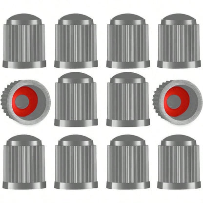 10/20 Tire Valve Caps, Universal Dust Caps - Black Steam Caps - For Car Tires, Bicycles, Bikes, Motorcycles,Escooters