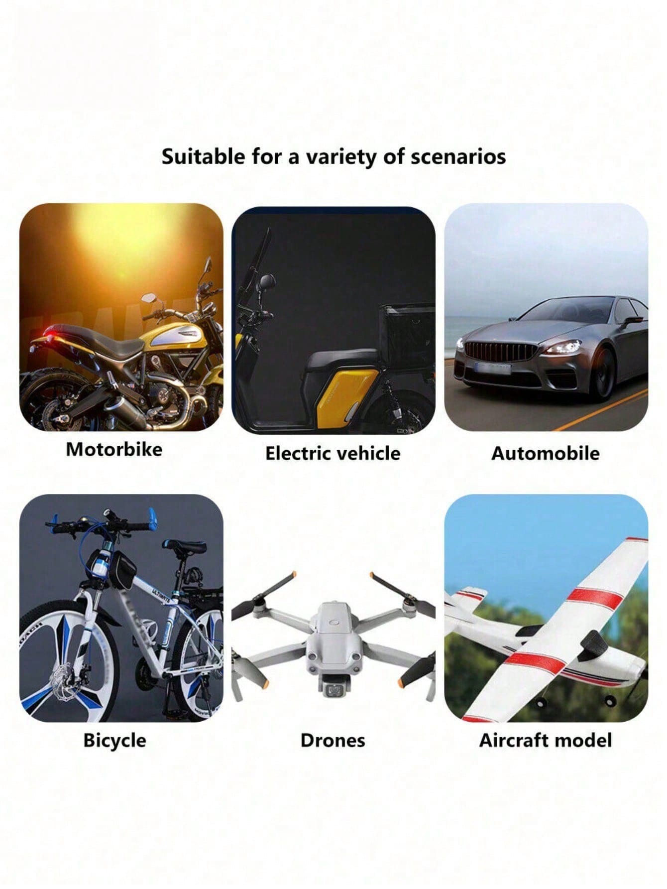 Waterproof RGB LED Warning Light Kit for Motorcycles, Remote Control, Ambiance Light, Mini LED Indicator with USB Port, Night Warning Light for Cars and Drones