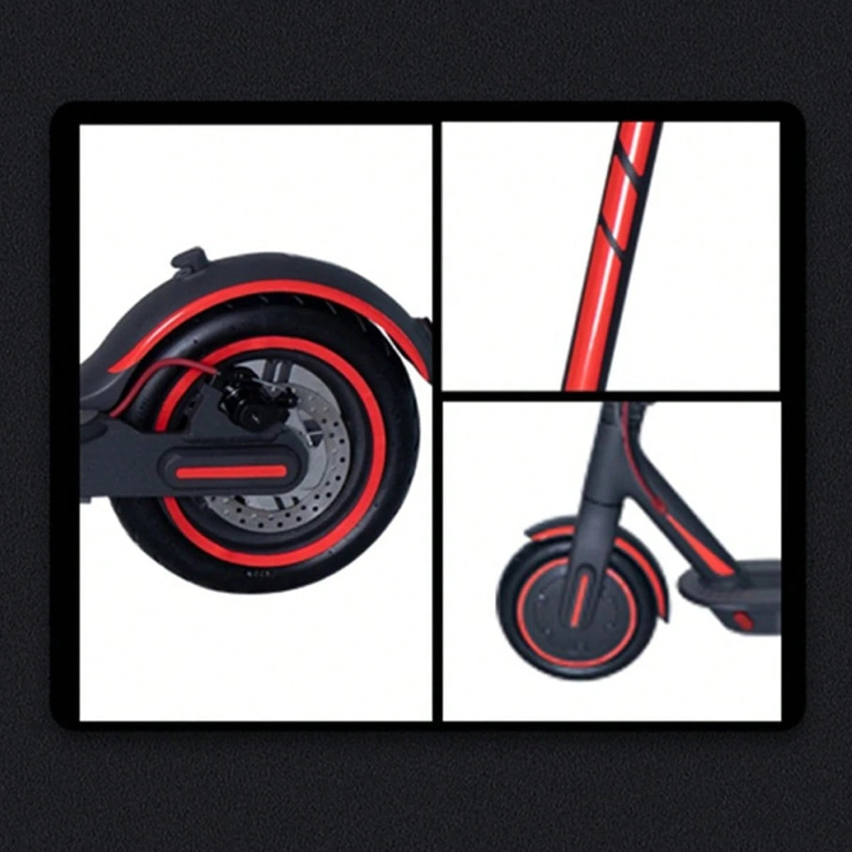 Reflective Sticker Set for Electric Bike, Waterproof Night Vision Warning Stickers, DIY Personal Reflective Stickers