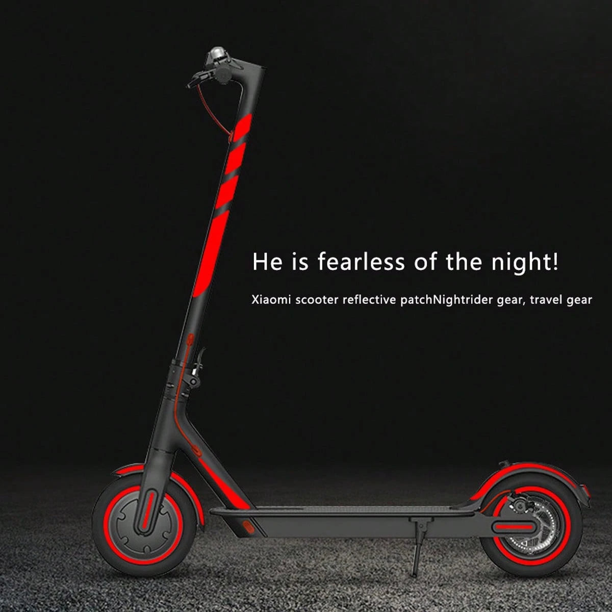 Reflective Sticker Set for Electric Bike, Waterproof Night Vision Warning Stickers, DIY Personal Reflective Stickers