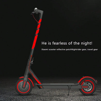 Reflective Sticker Set for Electric Bike, Waterproof Night Vision Warning Stickers, DIY Personal Reflective Stickers