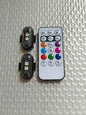 Waterproof RGB LED Warning Light Kit for Motorcycles, Remote Control, Ambiance Light, Mini LED Indicator with USB Port, Night Warning Light for Cars and Drones