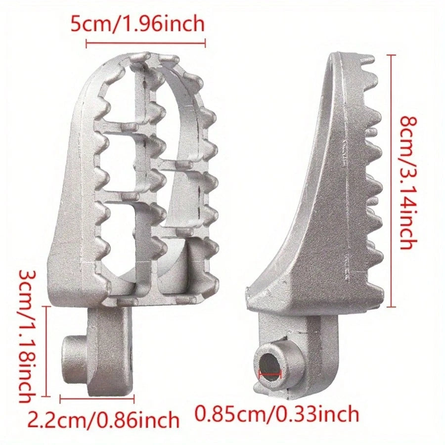 2pcs Motorcycle Footpegs Accessories, Offroad Footpegs, Motorcycle Upgrade Parts, Durable Aluminum Alloy Footpegs, Reinforced Structure, Lightweight Aluminum Alloy Material