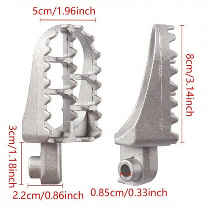 2pcs Motorcycle Footpegs Accessories, Offroad Footpegs, Motorcycle Upgrade Parts, Durable Aluminum Alloy Footpegs, Reinforced Structure, Lightweight Aluminum Alloy Material