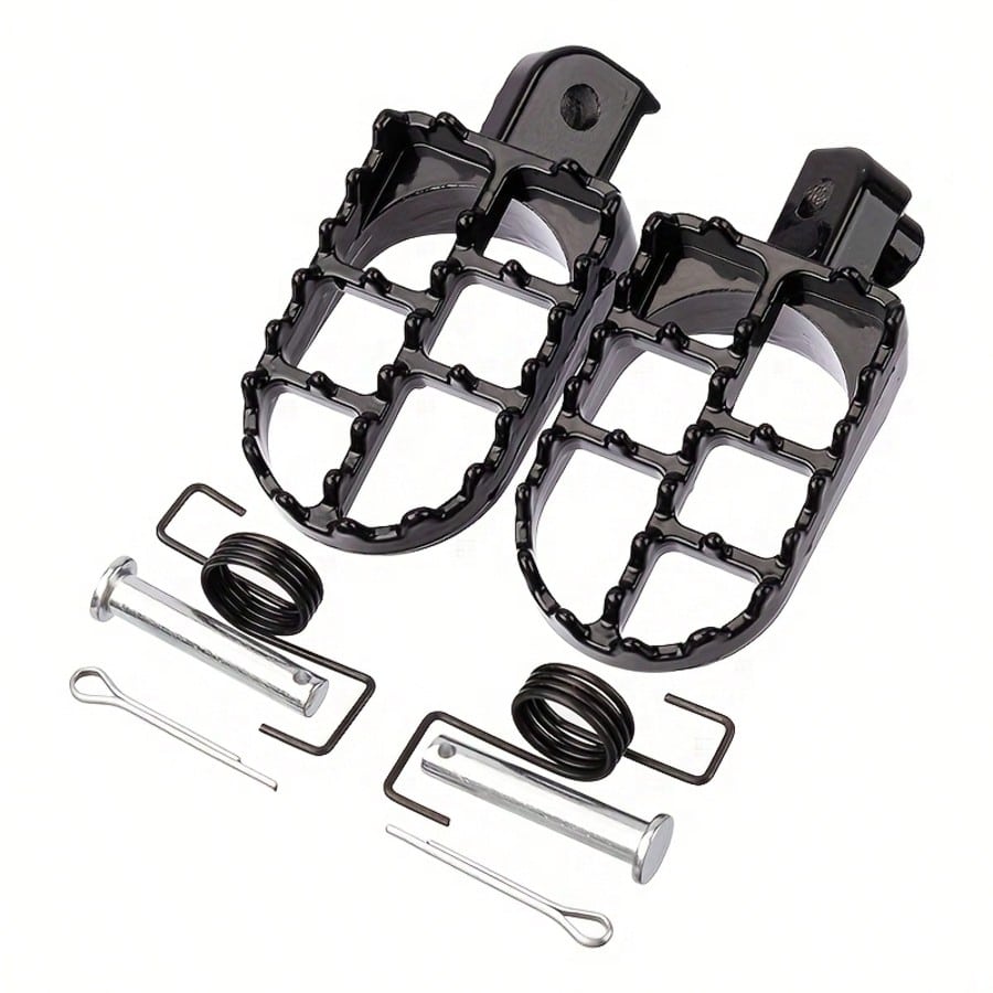 2pcs Motorcycle Footpegs Accessories, Offroad Footpegs, Motorcycle Upgrade Parts, Durable Aluminum Alloy Footpegs, Reinforced Structure, Lightweight Aluminum Alloy Material