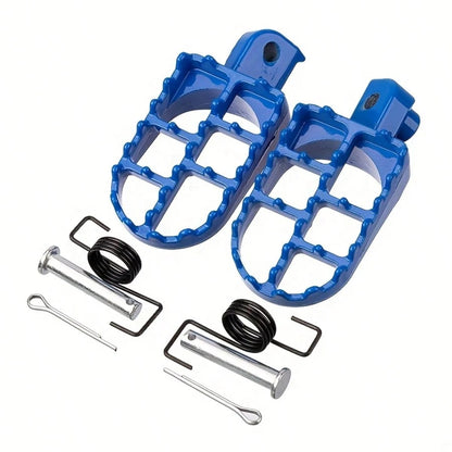 2pcs Motorcycle Footpegs Accessories, Offroad Footpegs, Motorcycle Upgrade Parts, Durable Aluminum Alloy Footpegs, Reinforced Structure, Lightweight Aluminum Alloy Material