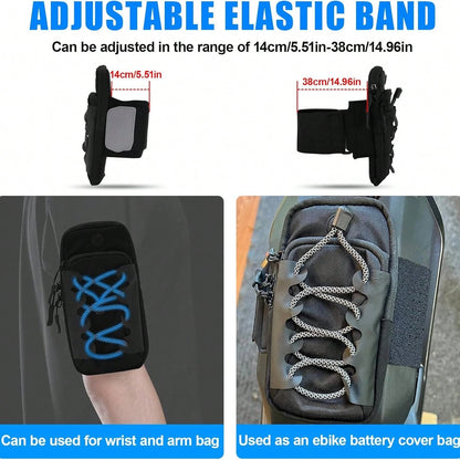 Arm Bag Motorcycle Front Cover Storage Frame Battery Pack Bag For Most Electric Dirtbike Tutti Soleil 01/Surron Light Ultra Hyper Bee/E Ride Pro S SS SR/Talaria MX3 MX4 MX5 Ebike