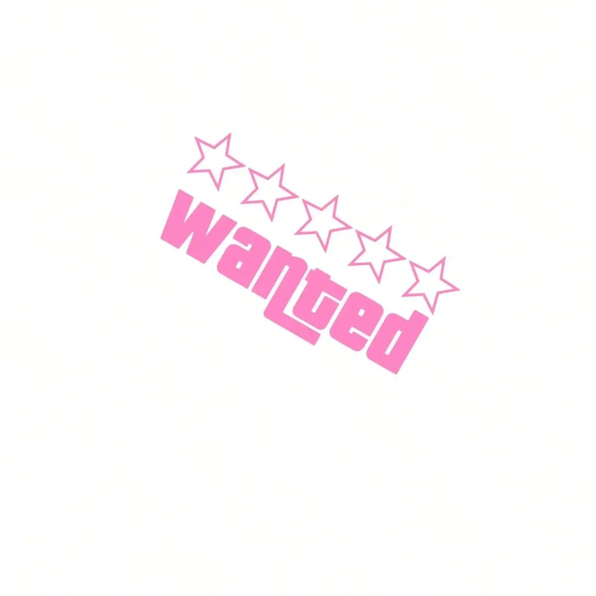 1pc Wanted Laser Car Funny Stickers Auto Vinyl Film GTA Decals