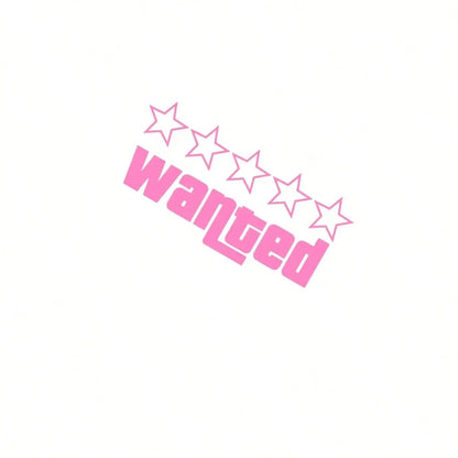 1pc Wanted Laser Car Funny Stickers Auto Vinyl Film GTA Decals