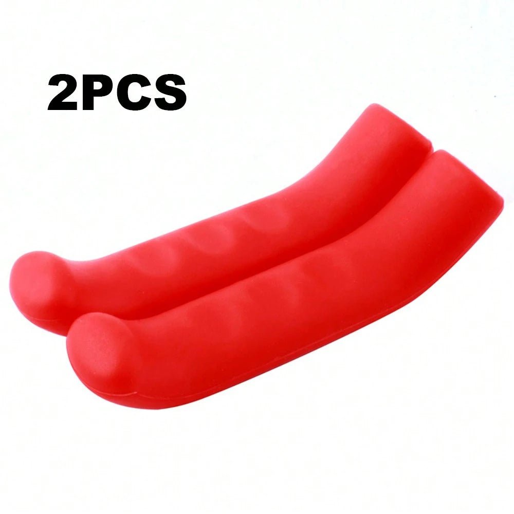 2pcs Electric Scooter Bicycle Brake Lever Grip Protector Cover, Non - Slip Silicone Sleeve Universal Brake Protection Handle Cover