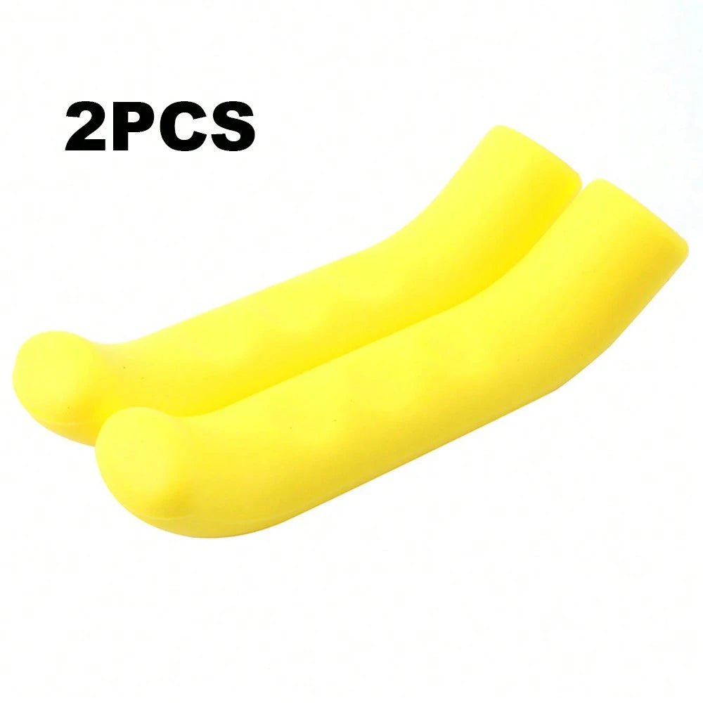 2pcs Electric Scooter Bicycle Brake Lever Grip Protector Cover, Non - Slip Silicone Sleeve Universal Brake Protection Handle Cover